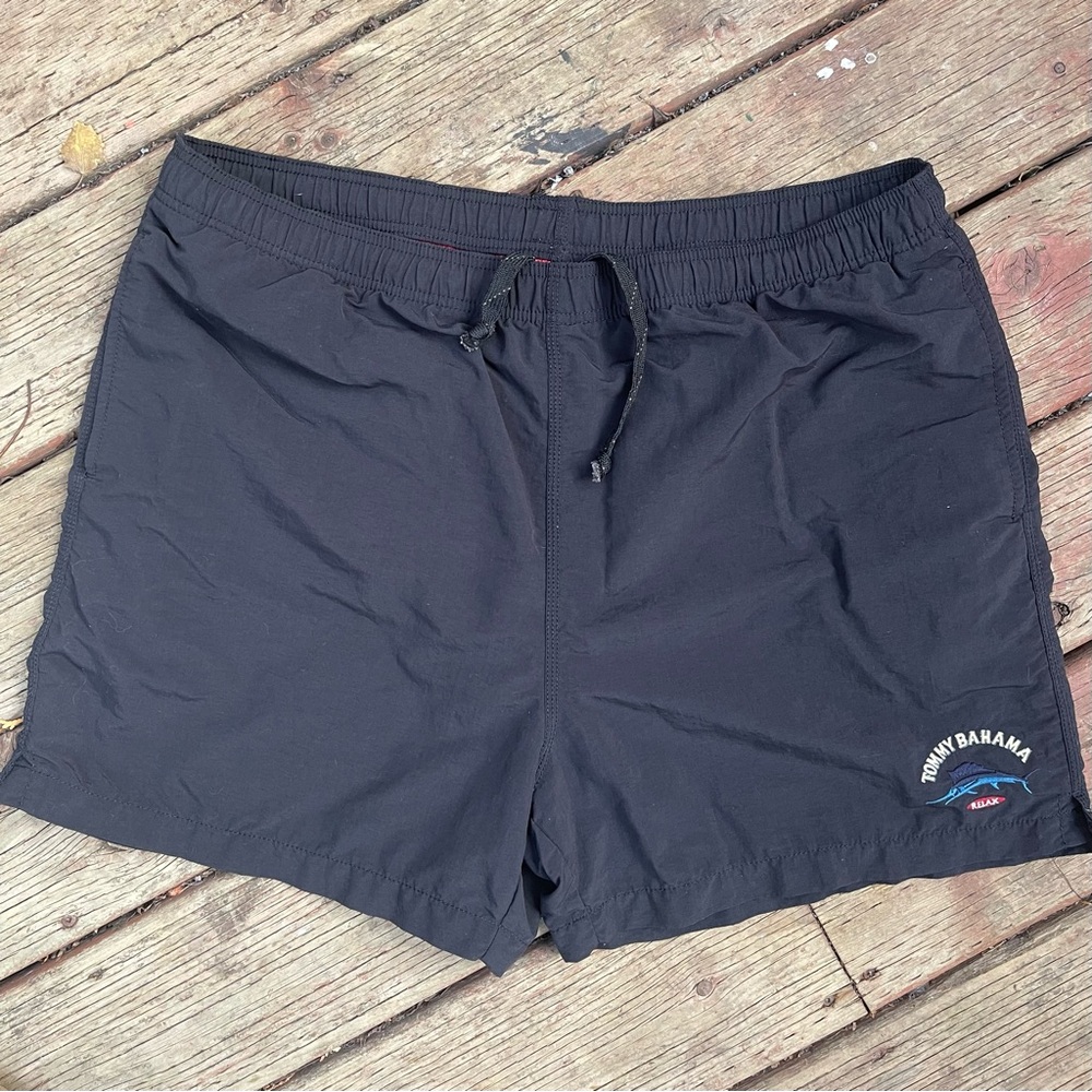 Tommy Bahama Relaxed sword fish Charcoal Swim Trunks